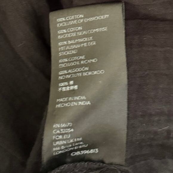 FREE PEOPLE Perfectly Victorian Floral Embroider Ruffle Sleeve Mini Dress S Boho - Picture 6 of 8